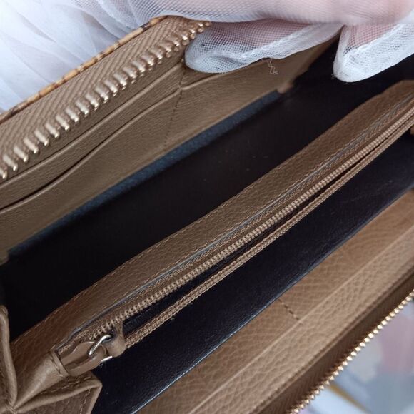 Gucci Python Exotic Leather Vintage Bamboo Tassel Zip Around Large Size Wallet W - Picture 12 of 14